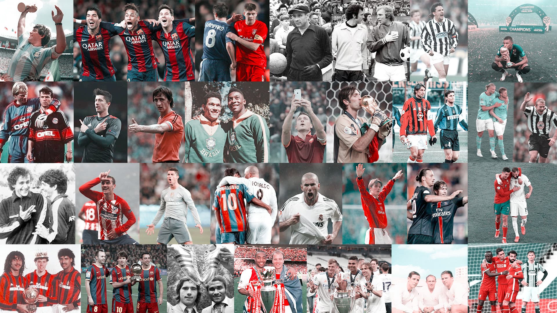Football History Collage